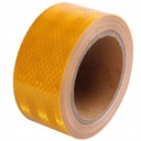 СВЕТООТРАЖАЮЩАЯ ЖЕЛТАЯ ЗОЛОТАЯ САМОКЛЕЯЩАЯСЯ ЛЕНТА 25М Х 5СМ