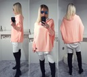 ДЖЕМПЕР OVERSIZE ТУНИКА ШЕРСТЯНОЙ ДЖЕМПЕР С ОТКРЫТЫМ ПЛЕЧОМ