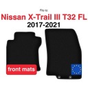 КИЛИМКИ ВЕЛЮРОВІ BASIC ПЕРІД DO: NISSAN X-TRAIL 3 T32 FL 7 ОСІБ (2017-20  (18018100921) фото min 16