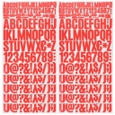 12 PIECES LIPDUKŲ Z CZERWONYMI LITERAMI ALFABETU Z WINYLU DO BOXES POCZTOWEJ, SAMOCHODU, SCRAPBOOKINGU  photo 4
