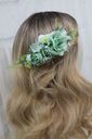Гребень для волос пион-роза МЯТА свадебное украшение