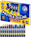 Мелки Astra OIL PASTELS 12 цветов