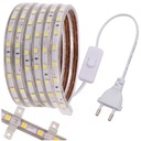 Светодиодная лента 230В 5м Водонепроницаемая 30Вт Комплект питания
