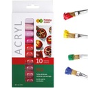 Happy Color АКРИЛОВЫЕ КРАСКИ 10 оттенков красного