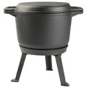 ОХОТНИЧИЙ КОЛДЕЛЬ ЧУГУННЫЙ ГОРШОК 3в1 8Л СИЛЕЗСКАЯ ЭМАЛЬ