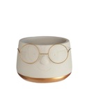 ЦВЕТОЧНЫЙ ГОРШОК ЛИЦЕВАЯ КРЫШКА 13см МЕТАЛЛИЧЕСКИЕ СТЕКЛА