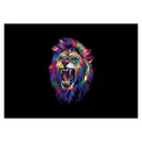 Плакаты УРОВЕНЬ А2 Красочный рычащий тигр