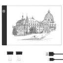 ДОСКА ДЛЯ ЧЕРТЕЖА А4 С ПОДСВЕТКОЙ И USB-КАБЕЛЕМ + ЗАЖИМ