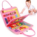 КНИГА СЕНСОРНАЯ МАНИПУЛЯЦИОННАЯ ДОСКА МОНТЕССОРИ