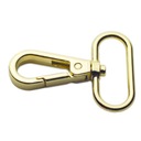 Золотая застежка CRABINER для сумок и ремешков FISH