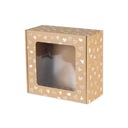 Декоративная картонная коробка с окошком для подарков.