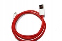 Кабель USB-C для телефона Type-C, красный провод, 1 м