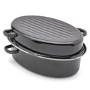 Эмалированная кастрюля, овальная жаровня, гусиница