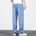 Spodnie Jeansy Plus rozmiar 42 44 46 męska cienkie Kolor niebieski