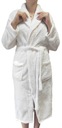 Женский классический халат для отеля белого цвета, L/XL