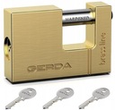ЛАТУННЫЙ БЛОК НАВЕСНОЙ ЗАМОК GERDA BRASS LINE 65 мм