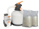 POMPA FILTRUJĄCA PIASKOWA DO BASENÓW 11355 l/h BESTWAY + 50KG PIASKU