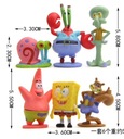 Figúrky SPONGEBOB Kanciastoporty sada 6 ks Kód výrobcu Figurki Spongebob zestaw 6 szt.