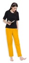 Dámske polyesterové nohavice Pantoneclo (žlté) – 2 ks Combo Pack Kód výrobcu PAN2022004_9_Yellow_12