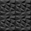 Черные ПОТОЛОЧНЫЕ КАССЕТЫ 3D панели Brylant 1м2