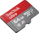 SANDISK ULTRA microSDXC 64GB 140MB/s + SD ADAPTÉR Rýchlostná trieda C10 U1 A1