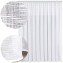 ZASŁONA FIRANA GOTOWA BIAŁA BATYST NA TAŚMIE OŁOWIANKA DO SALONU 200x250