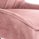 Fotel młodzieżowy RICO różowy velvet Halmar Szerokość mebla 51 cm