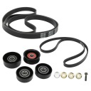 KIT ROUES POULIE TENDEUR COURROIE FYE337042 SUBSTITUT À NISKIM 5Cphoto 5