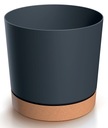Цветочный горшок TUBO PM с цоколем DPOD400 40х37 - Антрацит