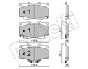 METELLI 22-0129-0 COMPLET DE SABOTS DE FREIN HAMULCOWYCH, FREINS TARCZOWE photo 1 - milautoparts-fr.ukrlive.com