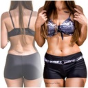 КУПАЛЬНИК ЖЕНСКИЙ ИЗ ДВУХ ЧАСТЕЙ, ЧЕРНЫЕ ШОРТЫ С ШОРТАМИ M