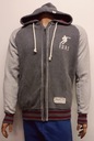 BLUZA MĘSKA RUGBY ROZPINANA KAPTUR M