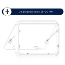 VITRE REMORQUES DE CAMPING EURO CLASSIQUE AVEC NOIRE STORE PLISOWANA 500×900MMphoto 6