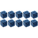 НАБОР ИЗ 10 ШЕСТИГРАННЫХ КУБИКОВ K6 RPG ХРАМ ВОДЫ 1,6 СМ