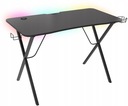 Компьютерный игровой стол GENESIS Holm 200 для геймеров со светодиодной розеткой RGB
