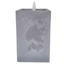 СВЕЧА СВЕЧА ПРЯМОУГОЛЬНАЯ имитация БЕТОНА БАТАРЕЯ СВЕЧНАЯ ВСТАВКА 12,5см