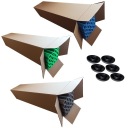 Умный Леон 6 шт. КРЫШКИ + ГРИБНАЯ ПЕННАЯ ГУБКА ДЛЯ СТОЛБОВ БАТУТНЫЕ ТРУБКИ