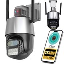 ВНЕШНЯЯ ПОВОРОТНАЯ IP WIFI КАМЕРА 2В1 8X УВЕЛИЧЕНИЕ 2x 4MPX ДЛЯ МОНИТОРИНГА