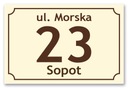 АДРЕСНАЯ ТАБЛИЧКА с номером дома, доска 30х20 см.