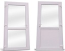Drzwi zewnętrzne PCV 105x210 białe jak ALUMINIOWE
