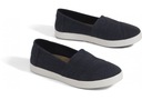 TOMS AVALON NAVY SLUBBY COTTON espadril EU 36,5