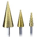 НАБОР СТУПЕНОЧНЫХ КОНИЧЕСКИХ СВЕРЛ 4-32ММ СВЕРЛА HSS ПО МЕТАЛЛУ 3 ШТ.