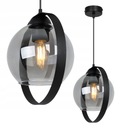 СОВРЕМЕННАЯ ПОДВЕСНАЯ ЛАМПА С КОЛЬЦЕВЫМ СТЕКЛЯННЫМ абажуром