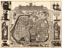 Stará mapa Jeruzalem 1800r. 70x50cm Výška produktu 70 cm