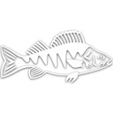 ОРУДЬ РЫБА, СВЕТООТРАЖАЮЩАЯ НАКЛЕЙКА НА АВТОМОБИЛЬ ДЛЯ РЫБАЛКИ