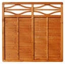 Płot VERONA 180x180 bangkirai Werth-Holz