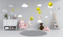 Samolepka na stenu/Tapeta Zajačikovia balóny Hmotnosť (s balením) 0.5 kg