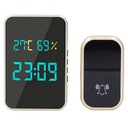 БЕСПРОВОДНОЙ ВОДОНЕПРОНИЦАЕМЫЙ ДВЕРНОЙ ЗВОНОК IP44 ДЛЯ ДОМА С ДИСПЛЕЕМ ТЕМПЕРАТУРЫ