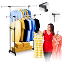 WIESZAK NA UBRANIA STOJĄCY GARDEROBA STOJAK KÓŁKA