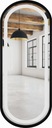 ОВАЛЬНОЕ ЧЕРНОЕ ЗЕРКАЛО СВЕТОДИОДНОЕ 55x120, ПЕСКООБРАБОТКА